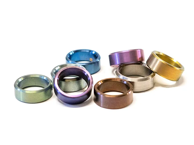 Colorful Titanium Rings