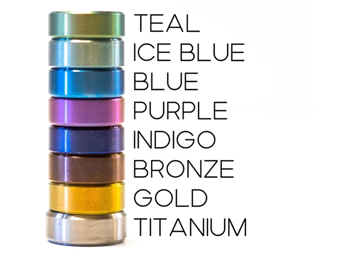 Colorful Titanium Rings
