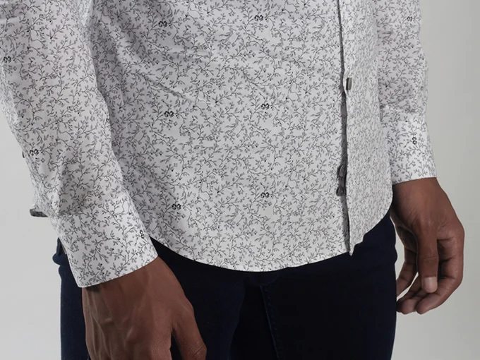 AI Tailored Nanotech Dress Shirt